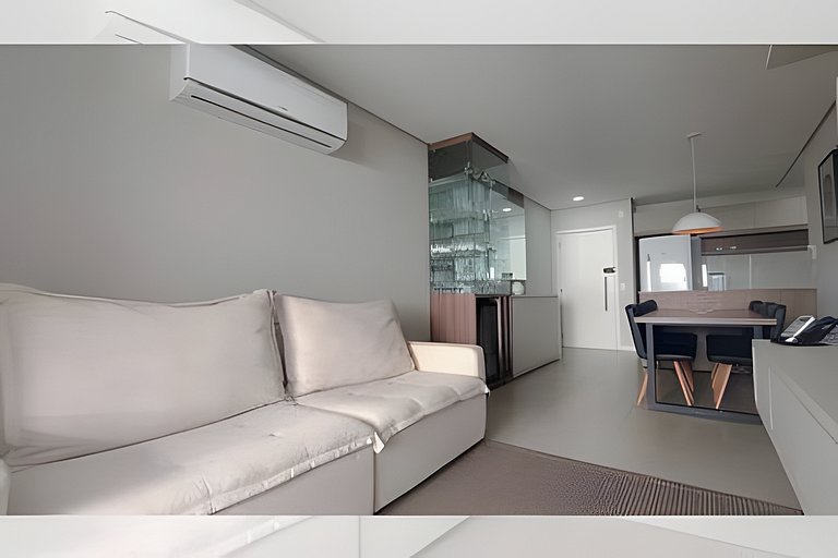 Apto em HomeClub top! Frente mar A/C e 02 garagens